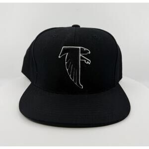 Atlanta Falcons Hat Cap Snap Back Black NFL Football Mitchell & Ness Mens